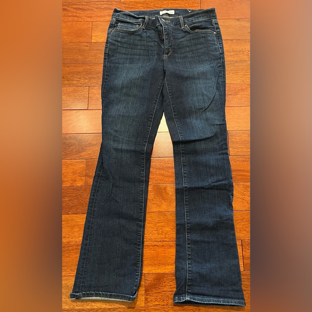 LOFT dark colored jeans
